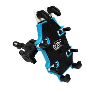 UNİVERSAL TİTREŞİM ÖNLEYİCİ AYNA BAĞLANTILI TELEFON TUTUCU MAVİ PH103B